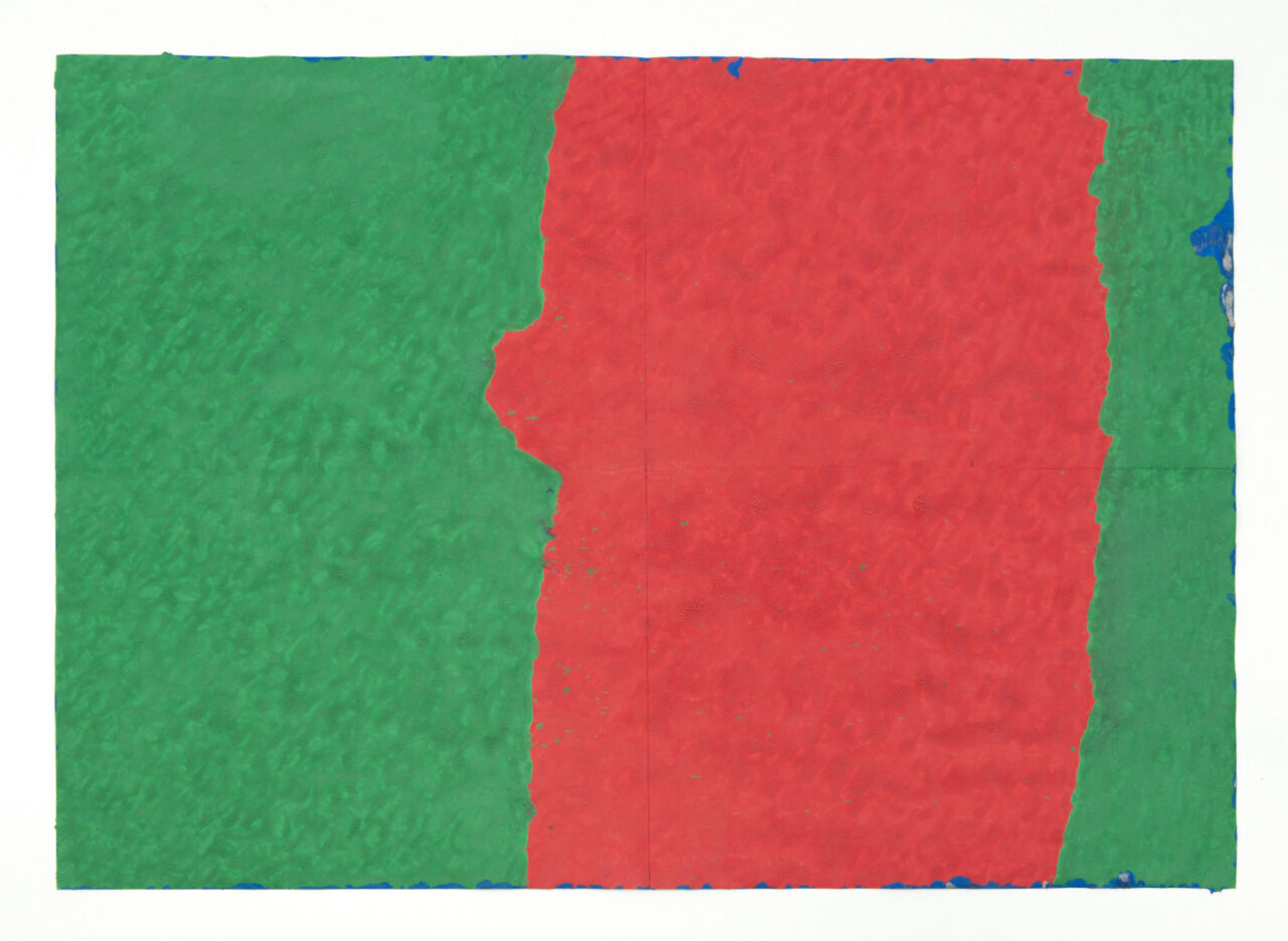 Green and red and green painting