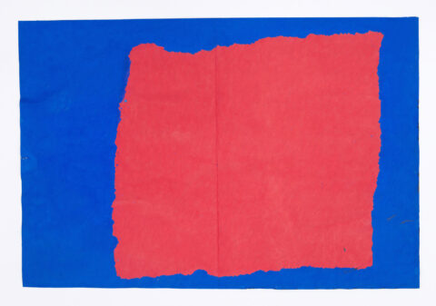 Blue and red painting