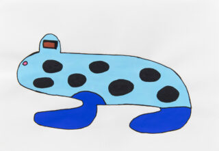 Cobalt poison dart frog. It’s Amazon River in Brazil